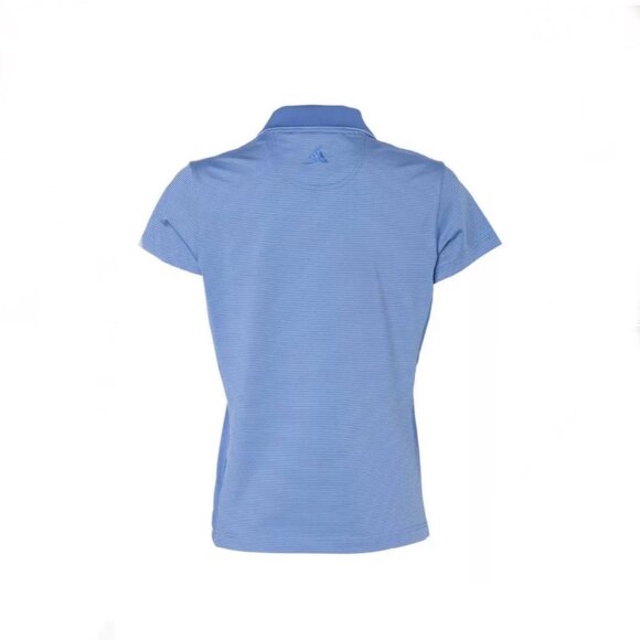 Adidas Women's Golf Climacool Collared Short Sleeve Striped Blue Polo Size XL - Picture 2 of 13